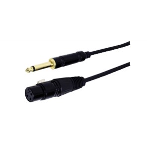 GBC 14.1701.52 - Επαγγελματικό Καλώδιο Μικροφώνου 6.3mm Αρσενικό σε XLR Θηλυκό 1.8m Καλώδια Onetrade